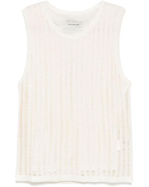 Feng Chen Wang Round Neck Vest - White