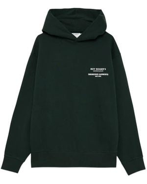 Roy Rogers X Engineered Garments Graphic-Print Cotton Hoodie - Green