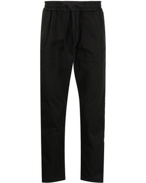 Iceberg Elasticated-Waist Cotton-Blend Track Trousers - Black