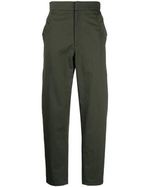 Ferrari Colour-block-detail Tapered Trousers - Green