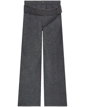 Courreges Double Belted Jeans - Grey