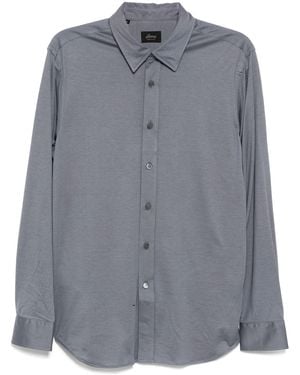 Brioni Classic Collar Shirt - Grey