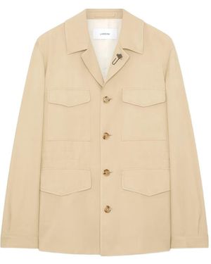 Lardini Long-Sleeved Field Jacket - Natural