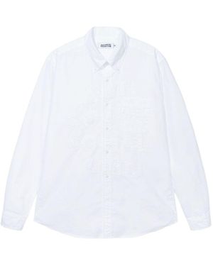 ANTI SOCIAL SOCIAL CLUB Mind Games Logo-Embroidered Button-Up Shirt - White