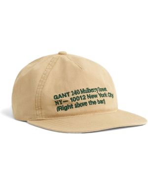 Mulberry Embroidered Organic-Cotton Cap - Natural