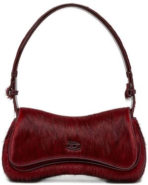 DIESEL Play Calf-Leather Clutch - Red