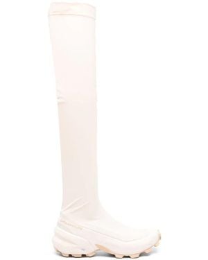 MM6 MAISON MARGIELA X SALOMON Thigh-Length Chunky Boots - White