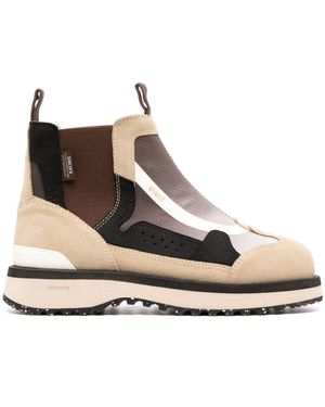 Suicoke Paneled Slip-On Ankle Boots - Natural