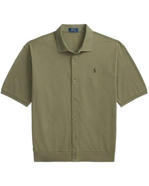 Polo Ralph Lauren Logo-Embroidered Short-Sleeve Shirt - Green