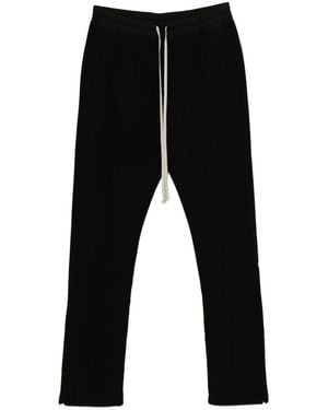 Rick Owens Drawstring Cotton Trousers - Black