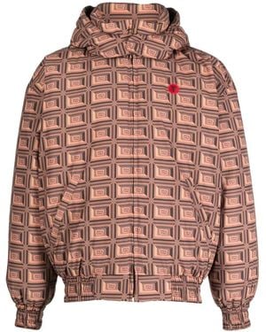 ICECREAM Graphic-print Padded Jacket - Pink