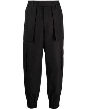 McQueen Organic Cotton Cargo Trousers - Black