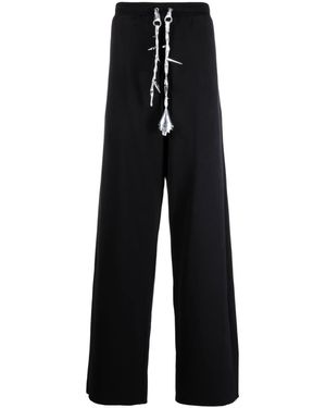 JORDANLUCA Ruby Cotton Track Trousers - Black