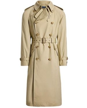 Polo Ralph Lauren Double-Breasted Trench Coat - Natural