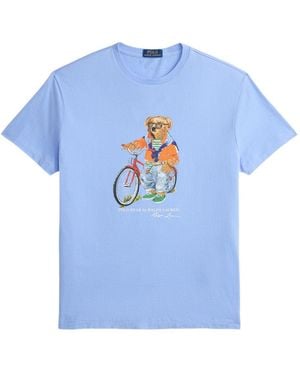 Polo Ralph Lauren Short Sleeves Summer Bear T-Shirt - Blue