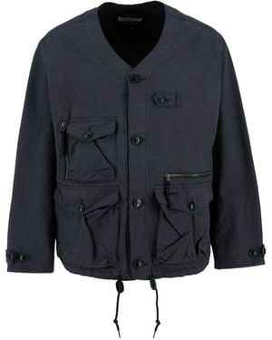 Barbour Endurance Button Multi-Pocket Jacket - Black