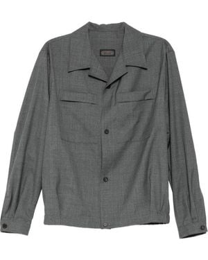 Kiton Chest-Pocket Shirt Jacket - Grey