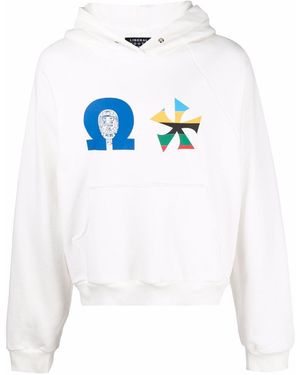 Liberal Youth Ministry Aztec Long-Sleeved Hoodie - White