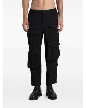 Comme des Garçons Multi-Pocket Cargo Trousers - Black