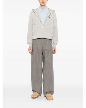Ami Paris Striped Jeans - Gray