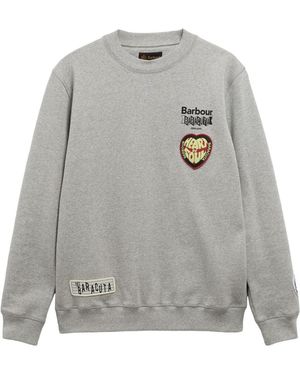 Barbour Appliqué Crew-Neck Sweatshirt - Grey