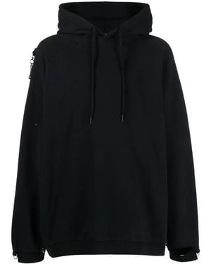Raf Simons Artwork-print Cotton Hoodie - Black