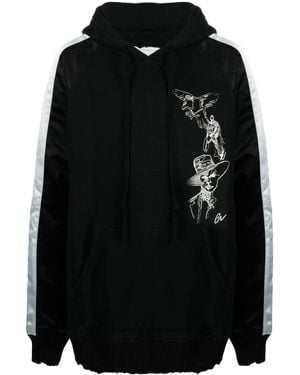 Greg Lauren Souvenir Embroidered Hoodie - Black