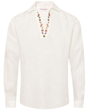 Orlebar Brown Ridley Embroidery Shirt - White