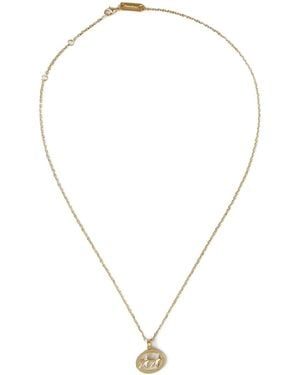 Twojeys Oval Charm Necklace - White