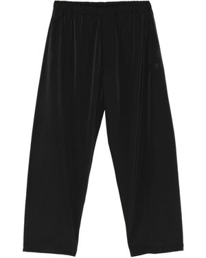 MM6 by Maison Margiela Logo-Embroidered Trousers - Black