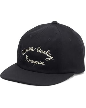 Visvim Logo-Detail Wool-Linen Cap - Blue