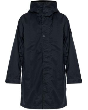Stone Island Long Parka - Blue