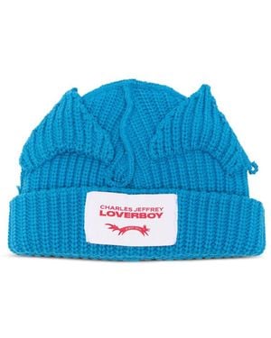 Charles Jeffrey Pop Up-Ears Beanie - Blue