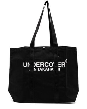 Undercover Logo-Printed Tote Bag - Black
