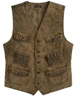 RRL Corduroy Cotton Vest - Green