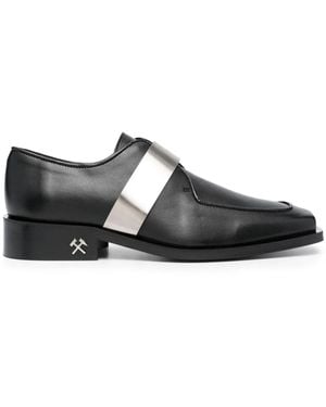 GmbH Sinan Faux-Leather Loafers - Black