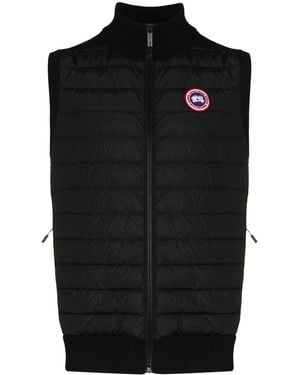 Canada Goose Mid-Weight Merino Wool Waistcoat For Layering And Mid-Season Wear - Black