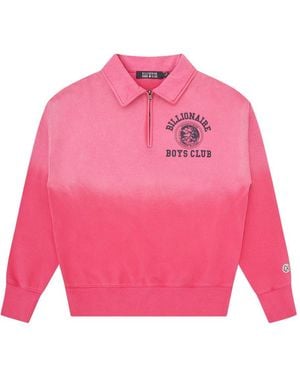 BBCICECREAM Zip-Fastening Graphic-Print Sweatshirt - Pink