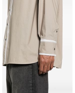MM6 by Maison Margiela White Trimmed Shirt - Natural