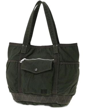 Porter-Yoshida and Co Zip-Pocket Tote Bag - Black