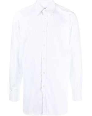 dunhill Long-Sleeves Cotton Shirt - White