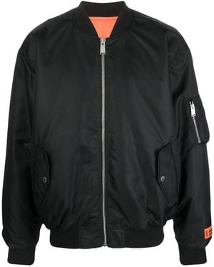 Heron Preston Padlock-Patch Bomber Jacket - Black