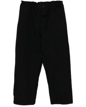 COMME DES GARÇON BLACK Garment Treated Trousers - Black