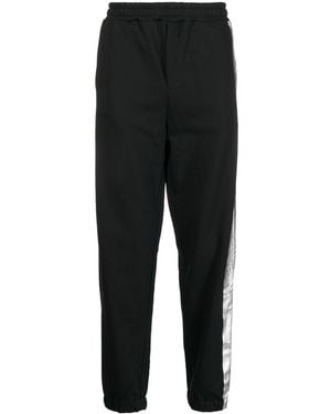 Helmut Lang Metallic-Detail Track Trousers - Black