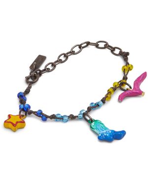 Marni Chain-link Charm Bracelet - Blue