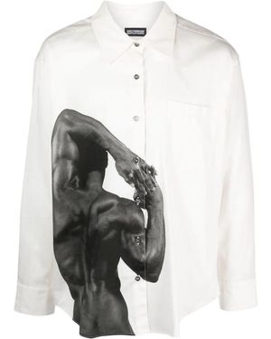 Honey Fucking Dijon X Robert Mapplethorpe Photograph-print Cotton Shirt - White