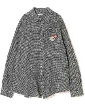 Undercover Checked Wool Shirt - Grey