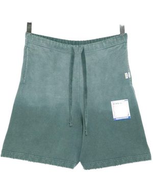 Maison Mihara Yasuhiro Sun Faded Like Sweat Shorts - Green