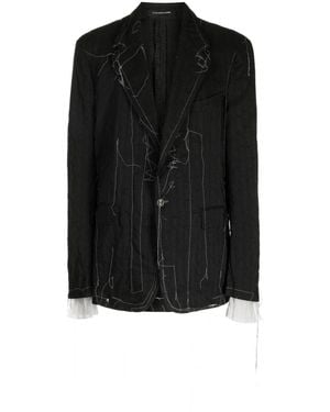 Nicolas Andreas Taralis Taralis Single-Breasted Blazer - Black