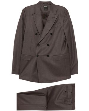 ZEGNA Wool Suit - Grey